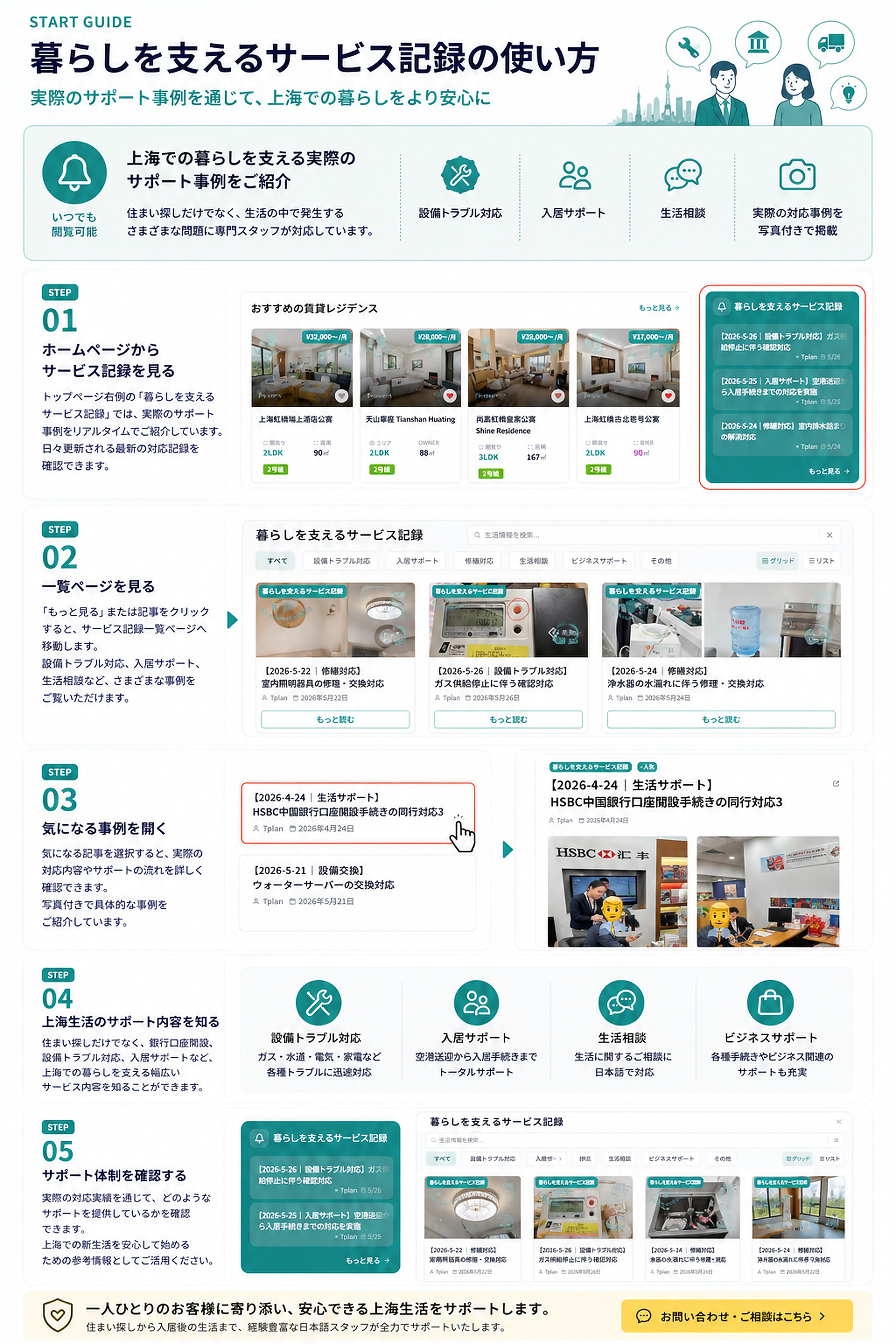 暮らしを支えるサービス記録の使い方