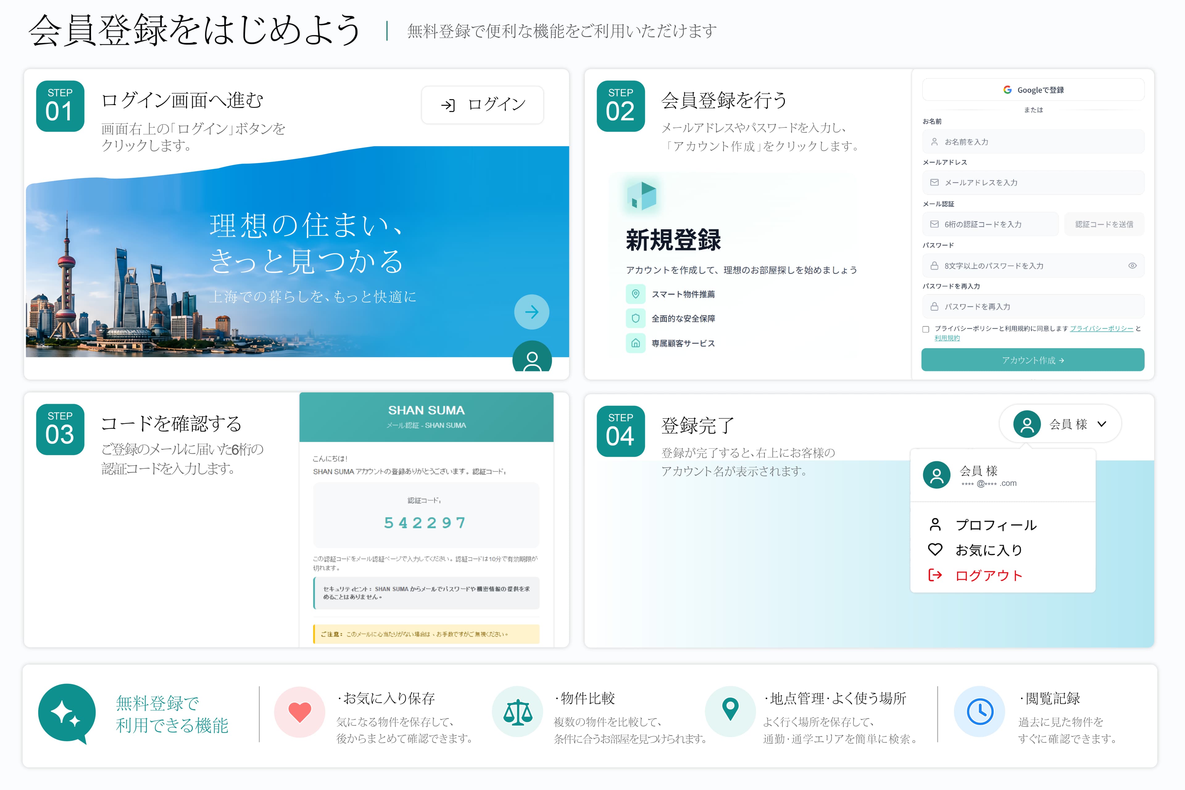 ログイン・会員登録
